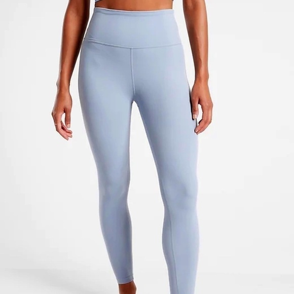 Athleta Elation ultra high rise 7/8 soft blue grey leggings - Picture 1 of 13